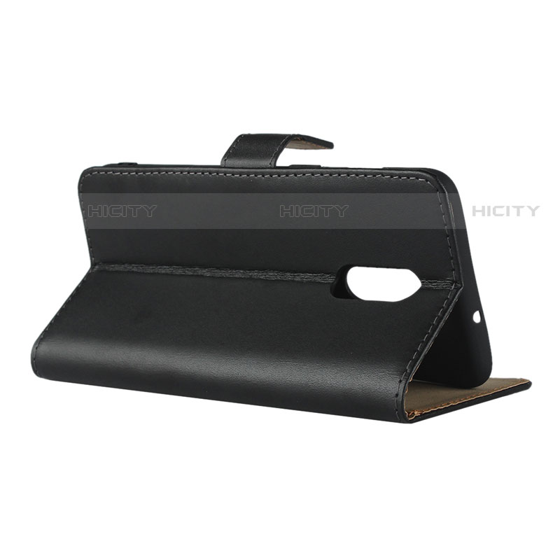 Handytasche Stand Schutzhülle Leder für OnePlus 7 Schwarz