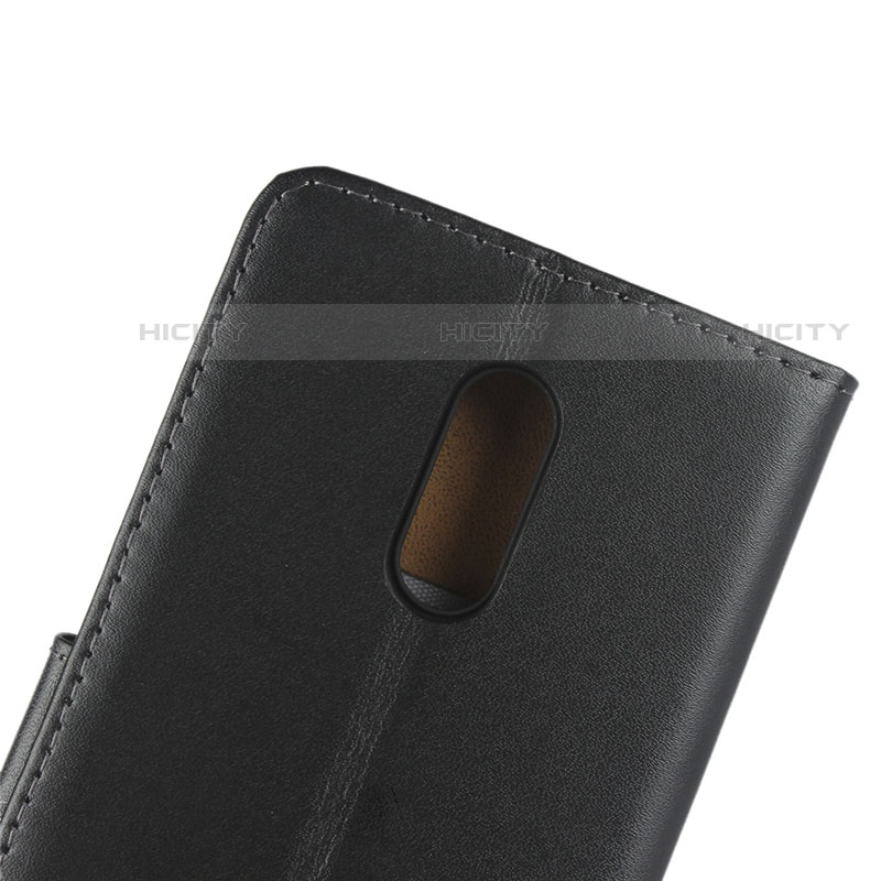 Handytasche Stand Schutzhülle Leder für OnePlus 7 Schwarz