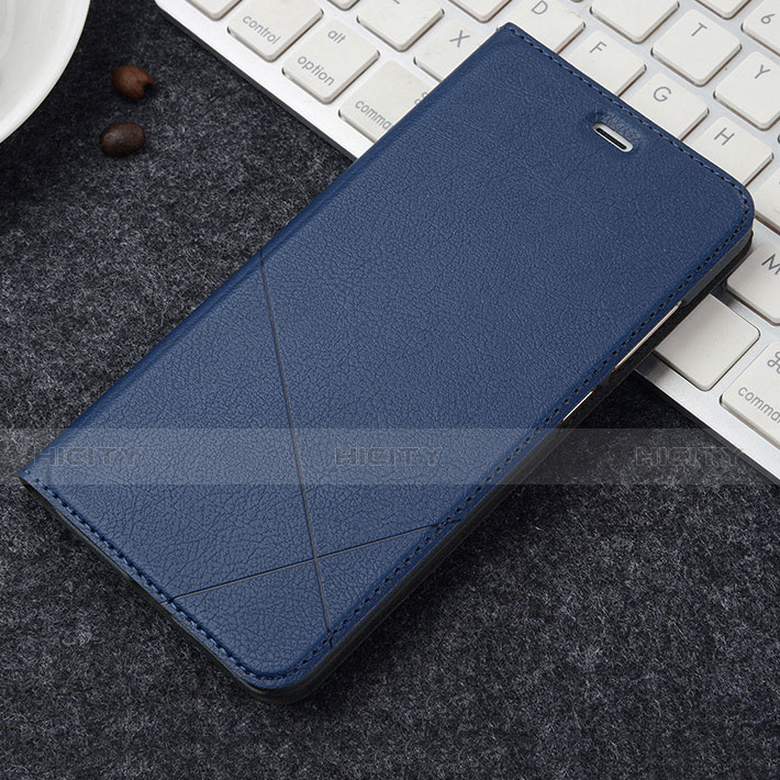 Handytasche Stand Schutzhülle Leder für Oppo A3 Blau