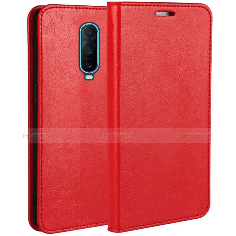 Handytasche Stand Schutzhülle Leder für Oppo R17 Pro Rot