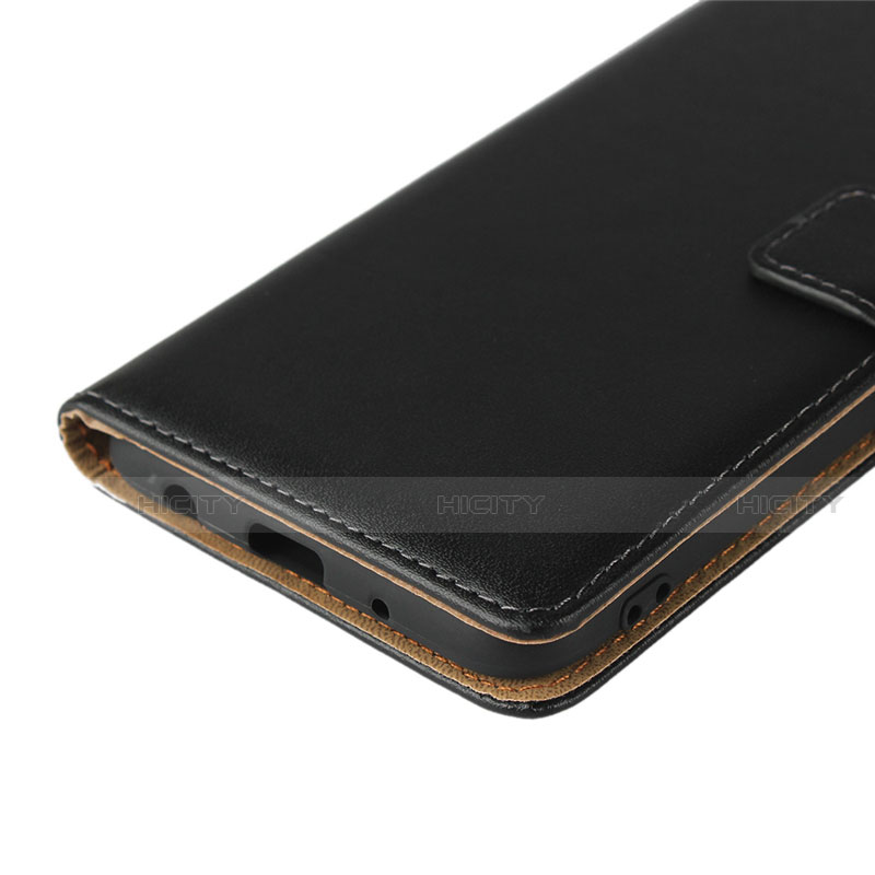 Handytasche Stand Schutzhülle Leder für Samsung Galaxy A10 Schwarz