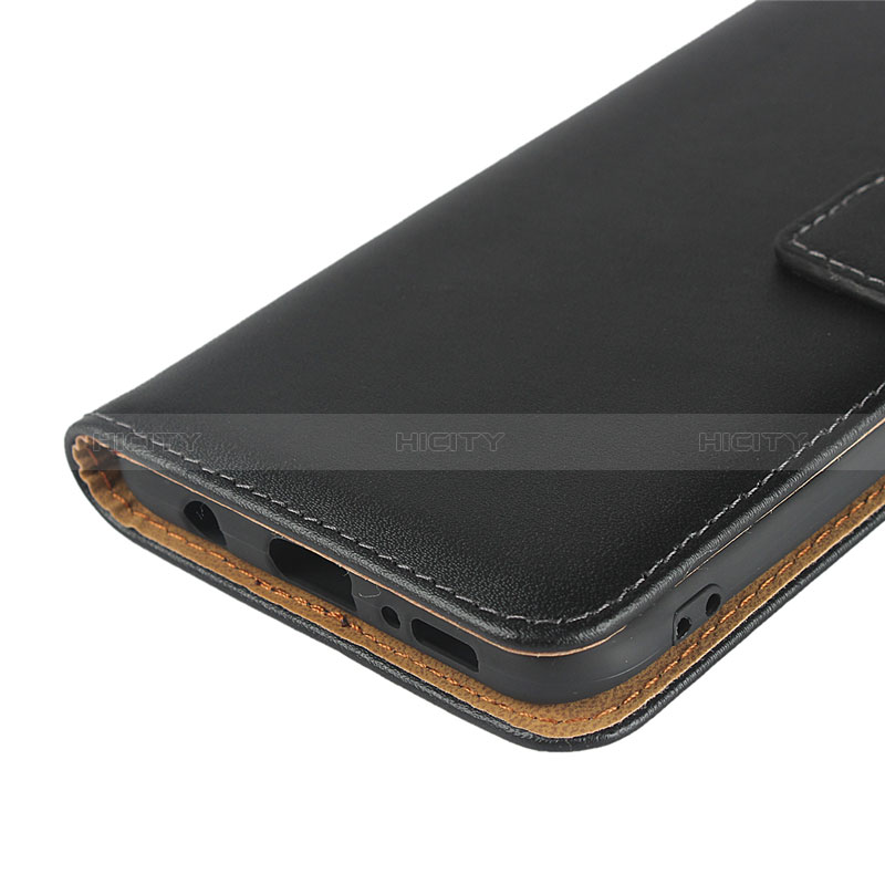 Handytasche Stand Schutzhülle Leder für Samsung Galaxy A20 Schwarz