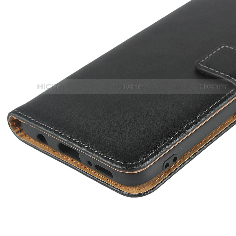 Handytasche Stand Schutzhülle Leder für Samsung Galaxy A30S Schwarz groß