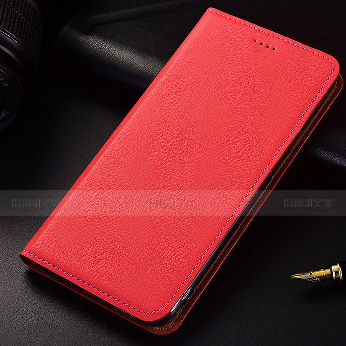 Handytasche Stand Schutzhülle Leder für Samsung Galaxy A6s Rot