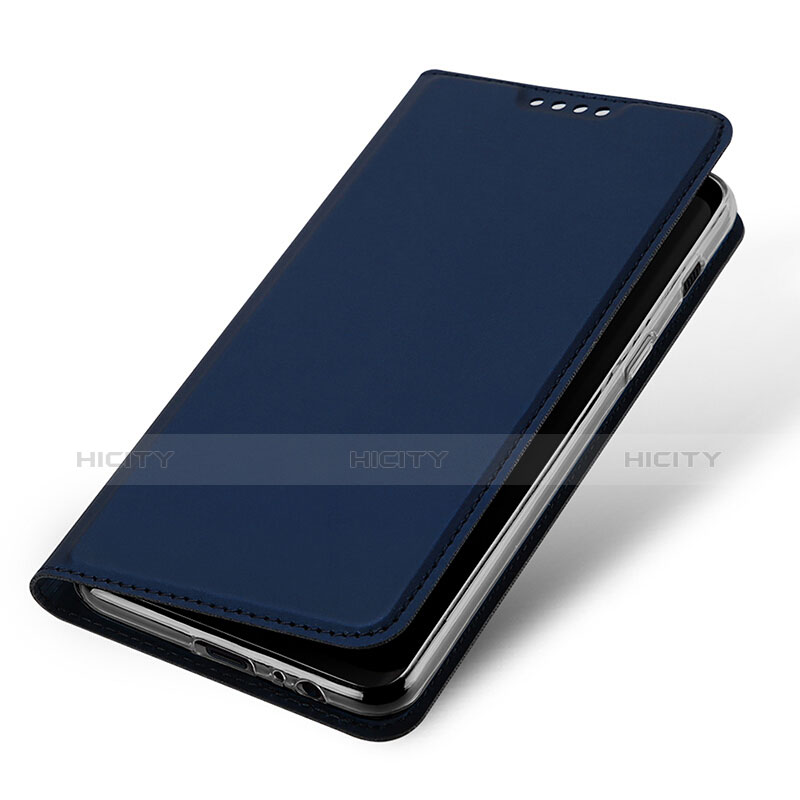 Handytasche Stand Schutzhülle Leder für Samsung Galaxy A8 (2018) A530F Blau