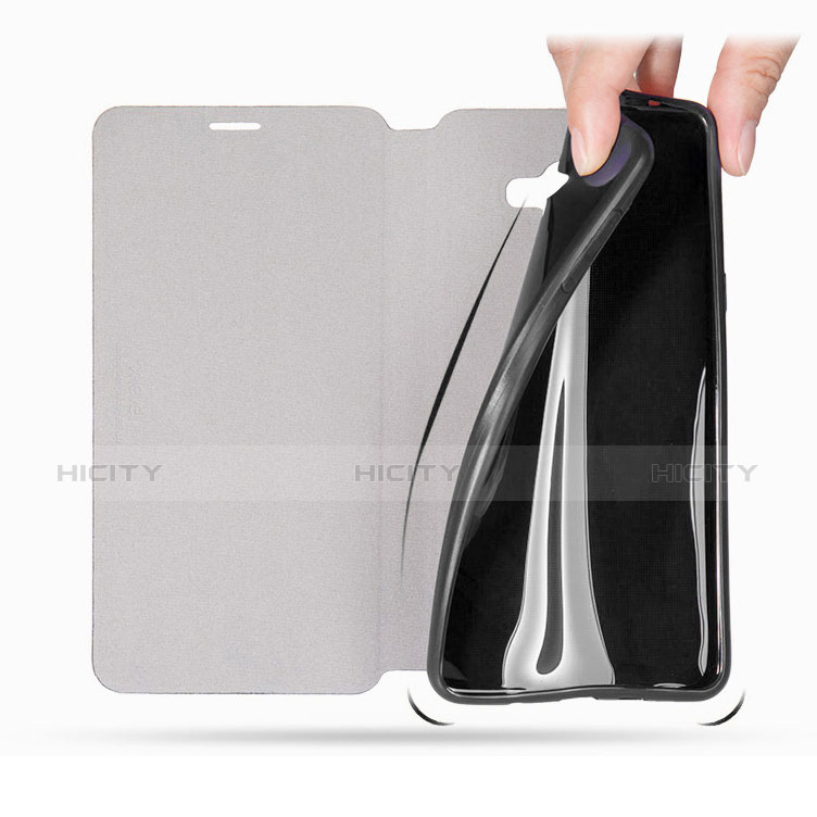 Handytasche Stand Schutzhülle Leder für Samsung Galaxy A9 Pro (2016) SM-A9100 Schwarz