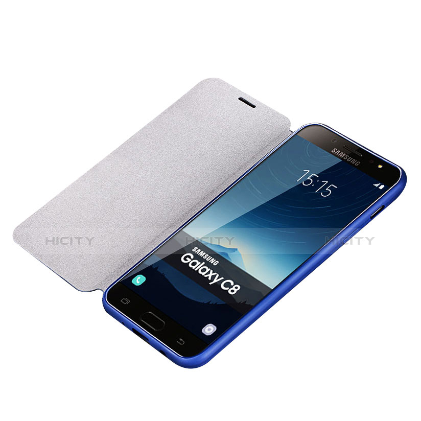 Handytasche Stand Schutzhülle Leder für Samsung Galaxy C7 (2017)