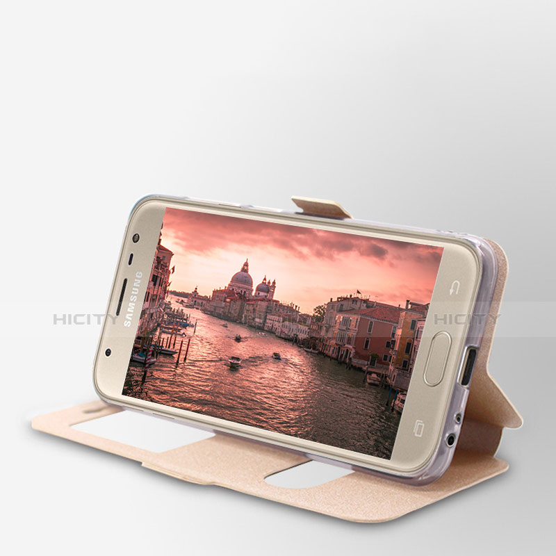 Handytasche Stand Schutzhülle Leder für Samsung Galaxy J5 (2017) Duos J530F