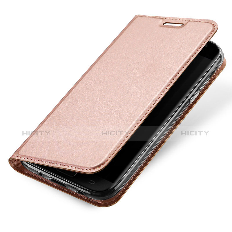 Handytasche Stand Schutzhülle Leder für Samsung Galaxy J5 (2017) Duos J530F Rosa