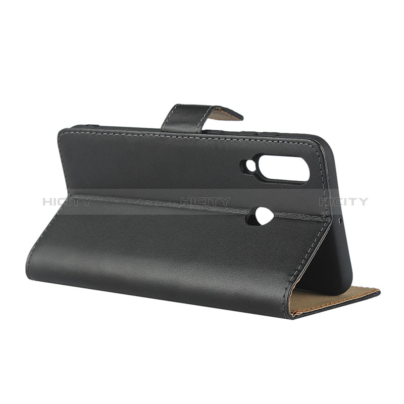 Handytasche Stand Schutzhülle Leder für Samsung Galaxy M40 Schwarz