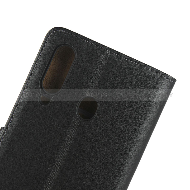 Handytasche Stand Schutzhülle Leder für Samsung Galaxy M40 Schwarz