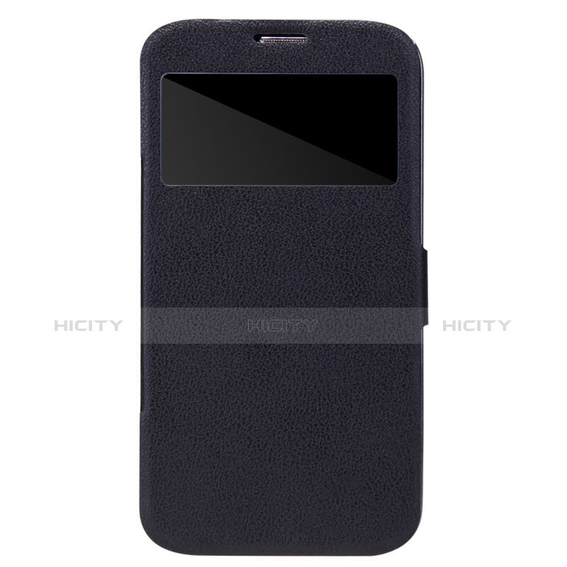 Handytasche Stand Schutzhülle Leder für Samsung Galaxy Mega 6.3 i9200 i9205 Schwarz