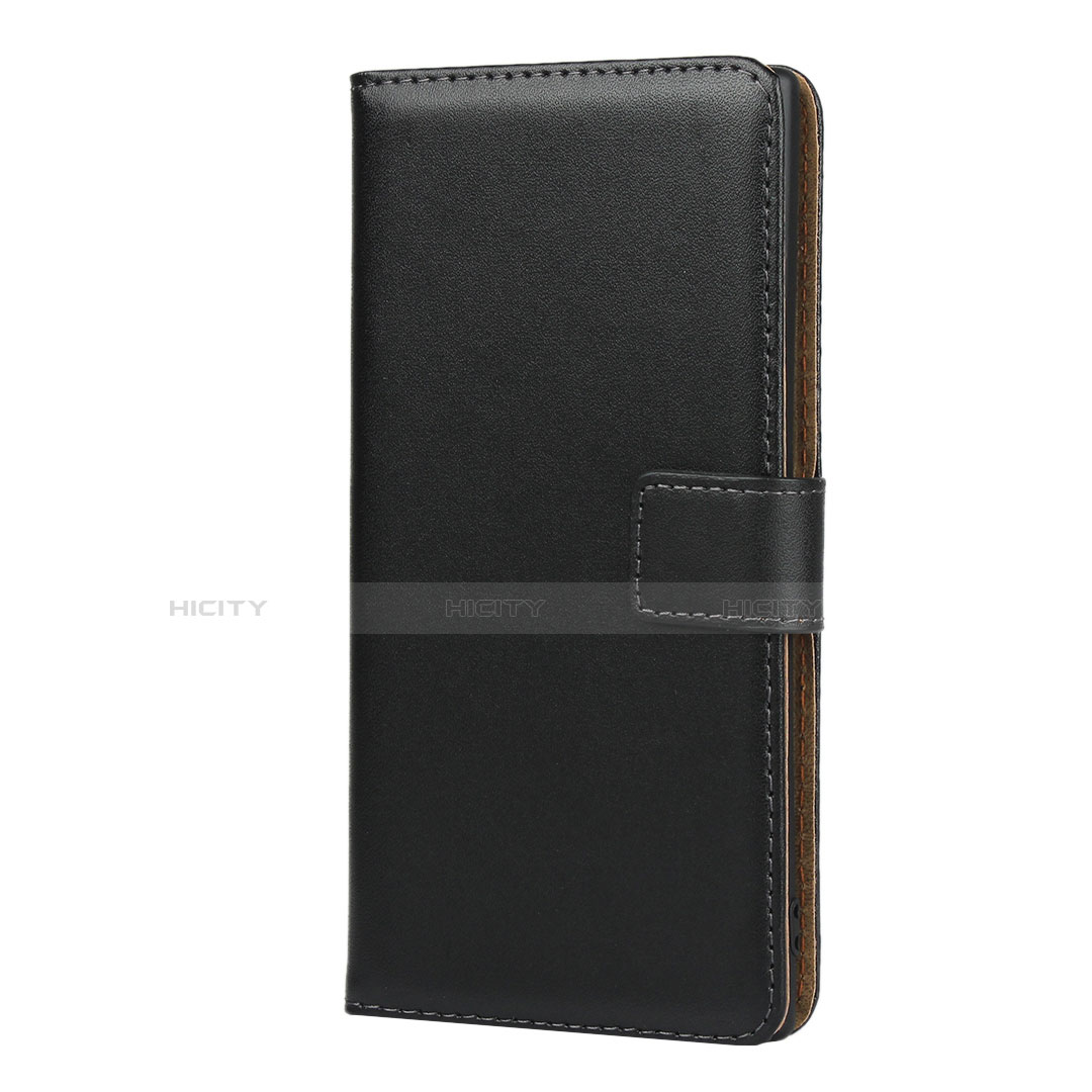 Handytasche Stand Schutzhülle Leder für Samsung Galaxy Note 10 Schwarz