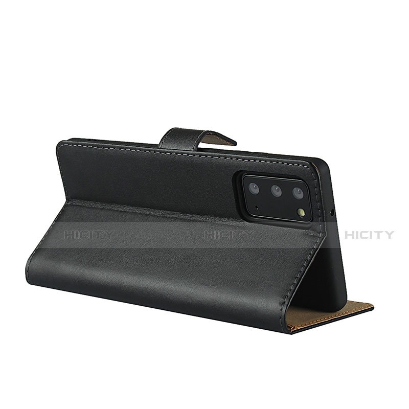 Handytasche Stand Schutzhülle Leder für Samsung Galaxy Note 20 5G Schwarz