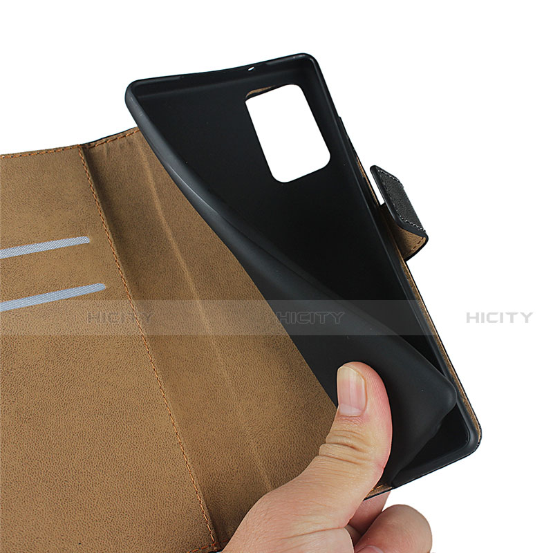 Handytasche Stand Schutzhülle Leder für Samsung Galaxy Note 20 5G Schwarz