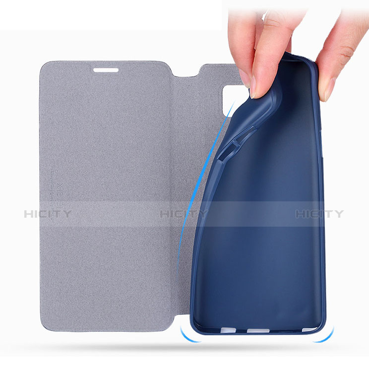 Handytasche Stand Schutzhülle Leder für Samsung Galaxy Note 5 N9200 N920 N920F Blau groß