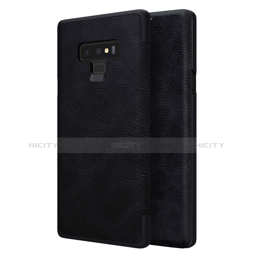 Handytasche Stand Schutzhülle Leder für Samsung Galaxy Note 9 Schwarz