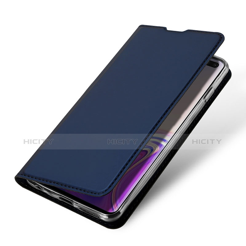 Handytasche Stand Schutzhülle Leder für Samsung Galaxy S10 Plus groß