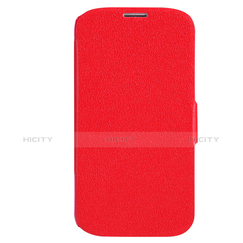 Handytasche Stand Schutzhülle Leder für Samsung Galaxy S4 i9500 i9505 Rot groß