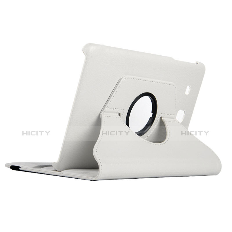 Handytasche Stand Schutzhülle Leder für Samsung Galaxy Tab E 9.6 T560 T561 Weiß