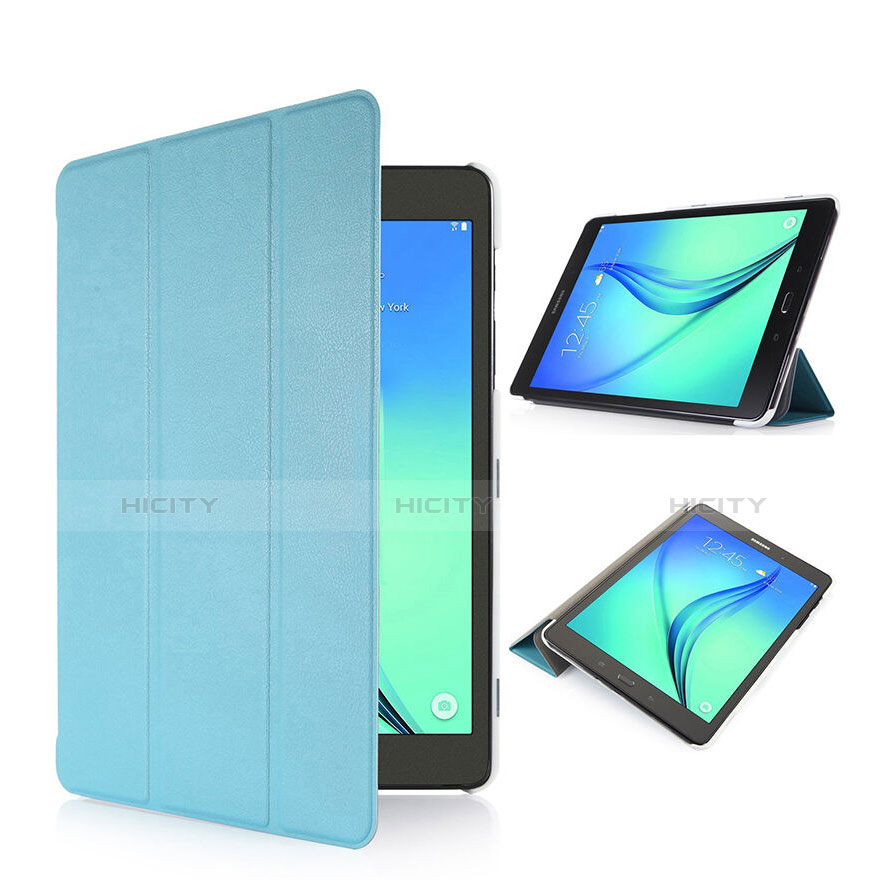 Handytasche Stand Schutzhülle Leder für Samsung Galaxy Tab S2 8.0 SM-T710 SM-T715 Hellblau