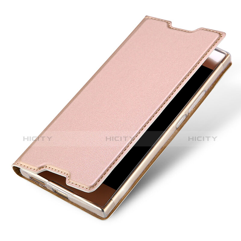 Handytasche Stand Schutzhülle Leder für Sony Xperia L1 Rosa