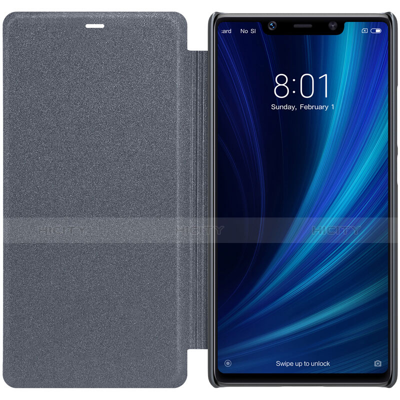 Handytasche Stand Schutzhülle Leder für Xiaomi Mi 8 SE Schwarz