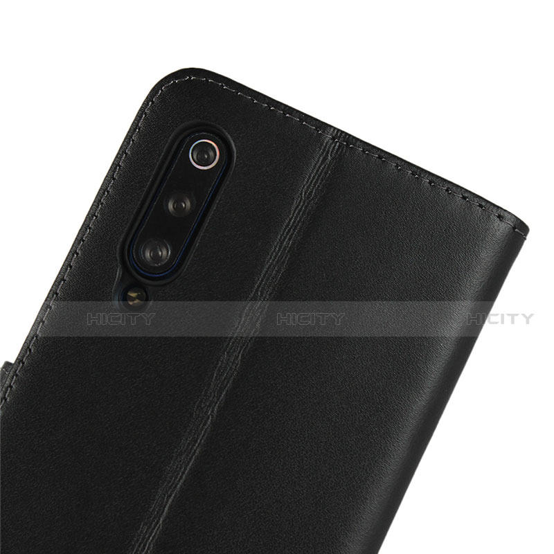 Handytasche Stand Schutzhülle Leder für Xiaomi Mi 9 Lite Schwarz