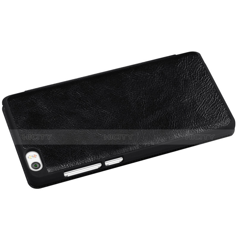 Handytasche Stand Schutzhülle Leder für Xiaomi Mi Note Schwarz