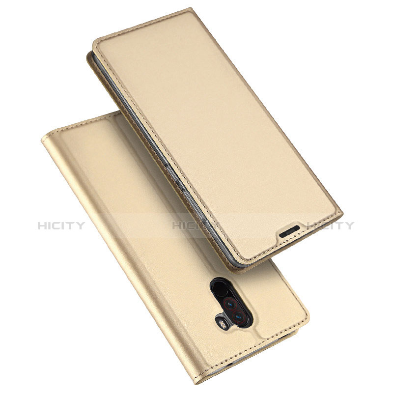 Handytasche Stand Schutzhülle Leder für Xiaomi Pocophone F1 Gold Plus