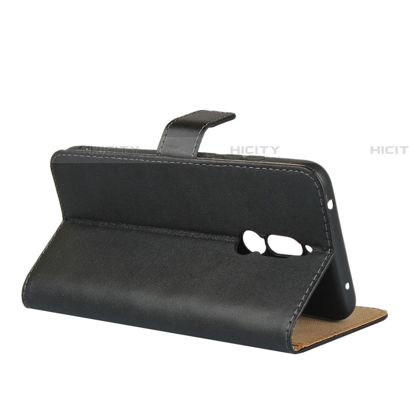 Handytasche Stand Schutzhülle Leder für Xiaomi Redmi 8 Schwarz groß