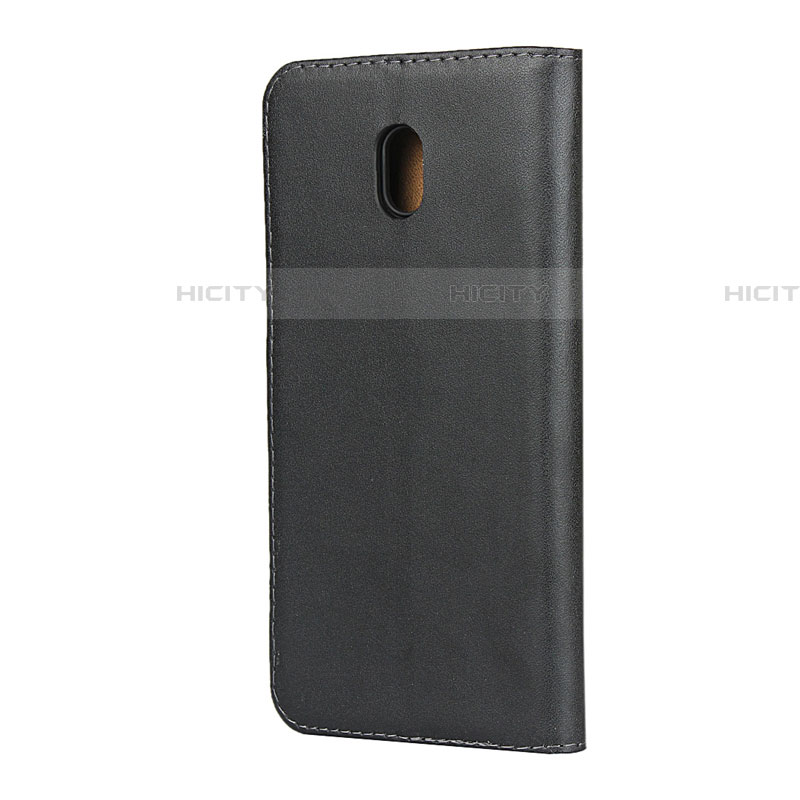 Handytasche Stand Schutzhülle Leder für Xiaomi Redmi 8A Schwarz