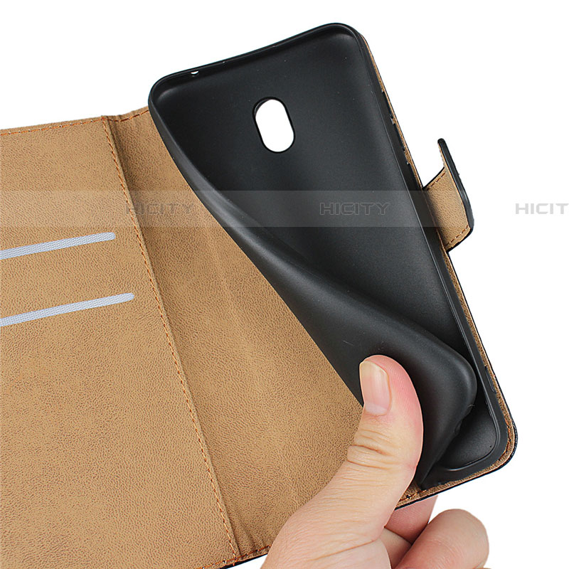 Handytasche Stand Schutzhülle Leder für Xiaomi Redmi 8A Schwarz