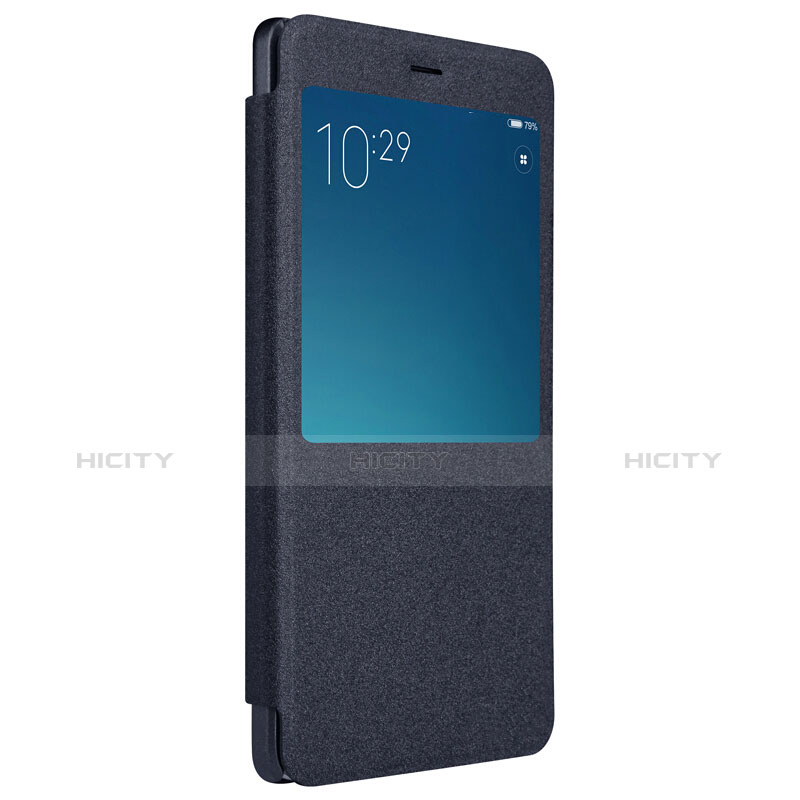 Handytasche Stand Schutzhülle Leder für Xiaomi Redmi Note 4X High Edition Schwarz