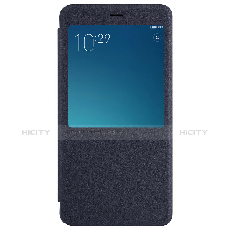 Handytasche Stand Schutzhülle Leder für Xiaomi Redmi Note 4X High Edition Schwarz