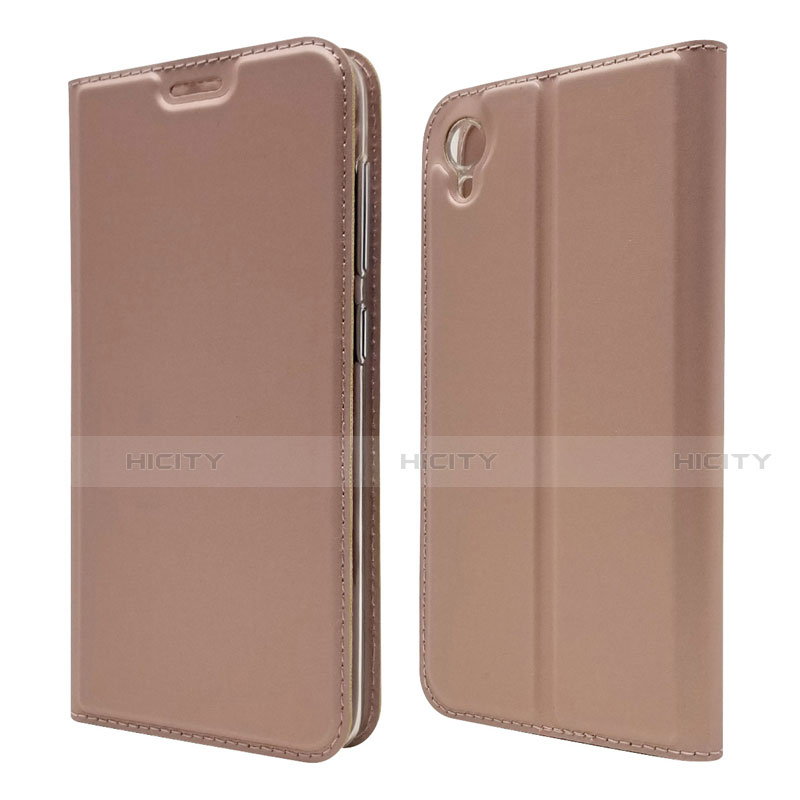 Handytasche Stand Schutzhülle Leder Hülle für Asus ZenFone Live L1 ZA550KL Rosegold