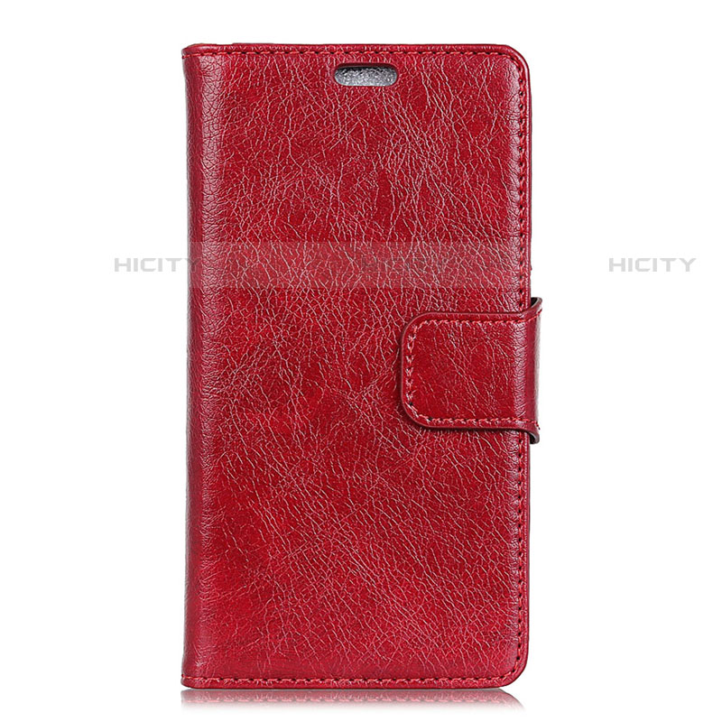 Handytasche Stand Schutzhülle Leder Hülle für Asus Zenfone Max ZB663KL Rot