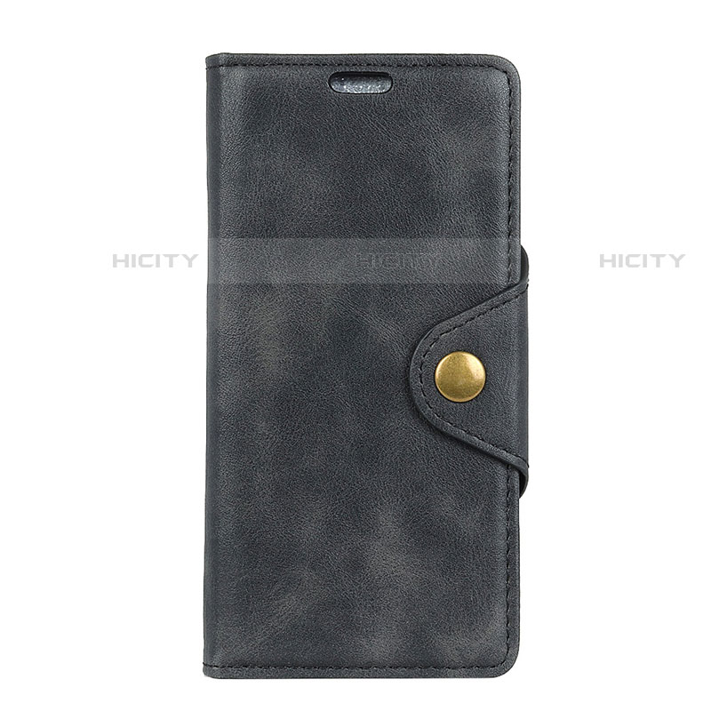 Handytasche Stand Schutzhülle Leder Hülle für HTC Desire 12 Plus Schwarz