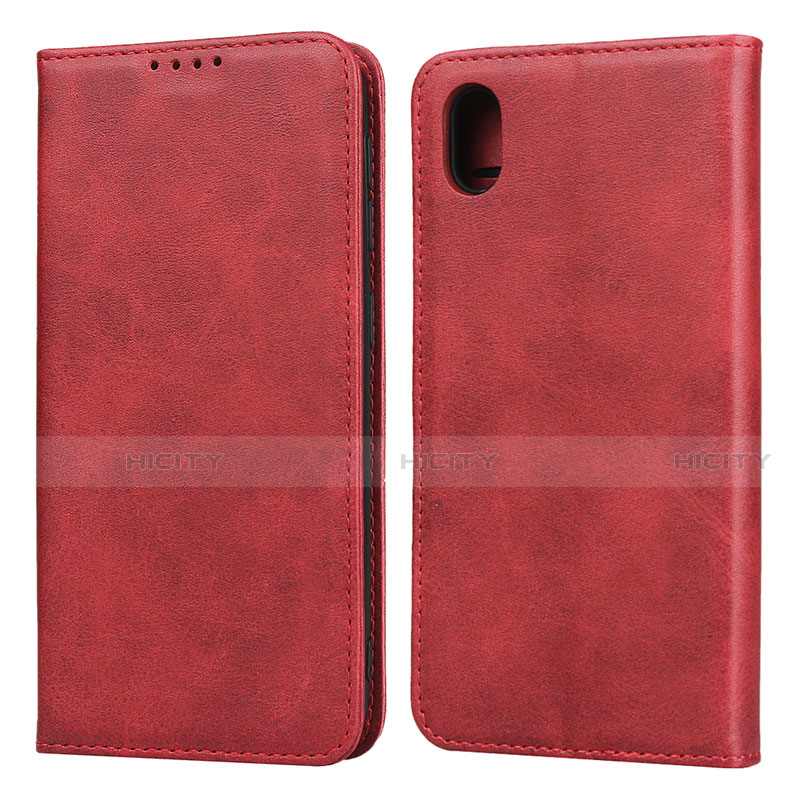 Handytasche Stand Schutzhülle Leder Hülle für Huawei Enjoy 8S Rot Plus