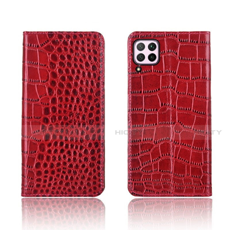 Handytasche Stand Schutzhülle Leder Hülle für Huawei Nova 6 SE Rot