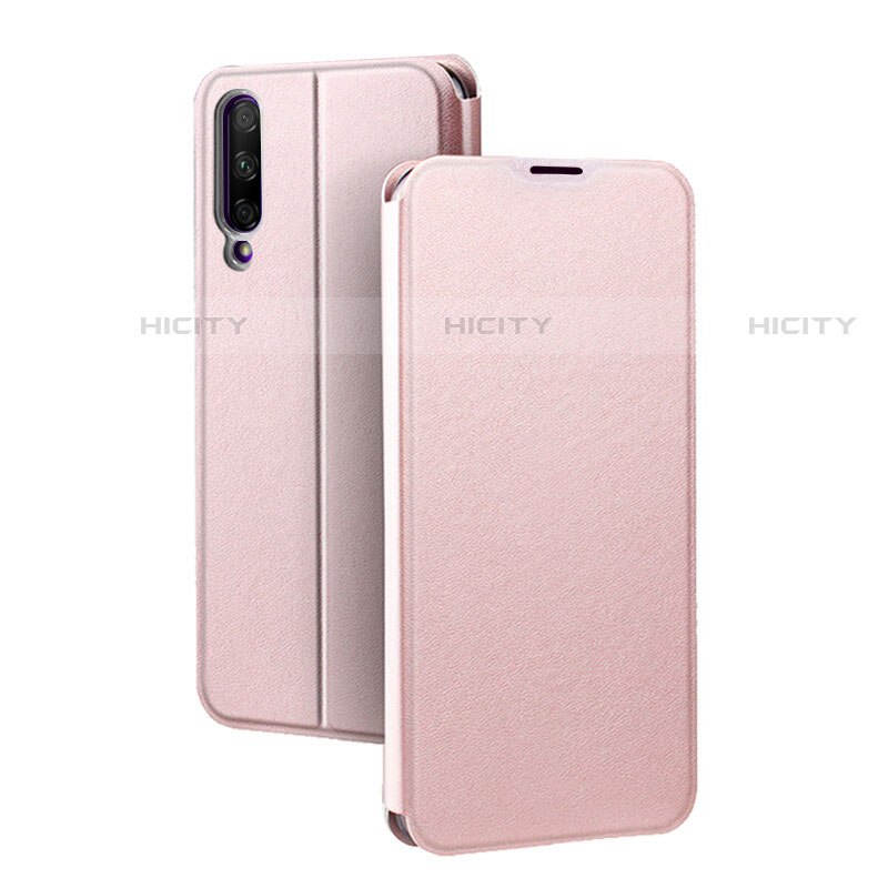 Handytasche Stand Schutzhülle Leder Hülle für Huawei P Smart Pro (2019) Rosegold Plus