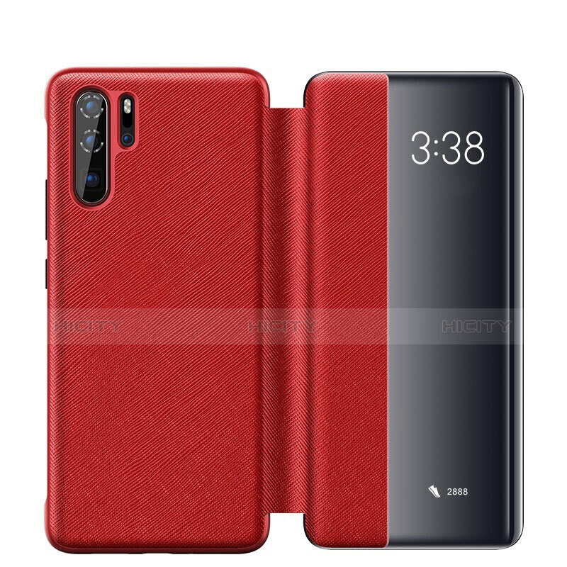 Handytasche Stand Schutzhülle Leder Hülle für Huawei P30 Pro New Edition Rot