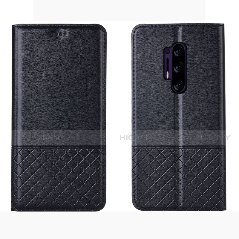 Handytasche Stand Schutzhülle Leder Hülle für OnePlus 8 Pro Schwarz Plus