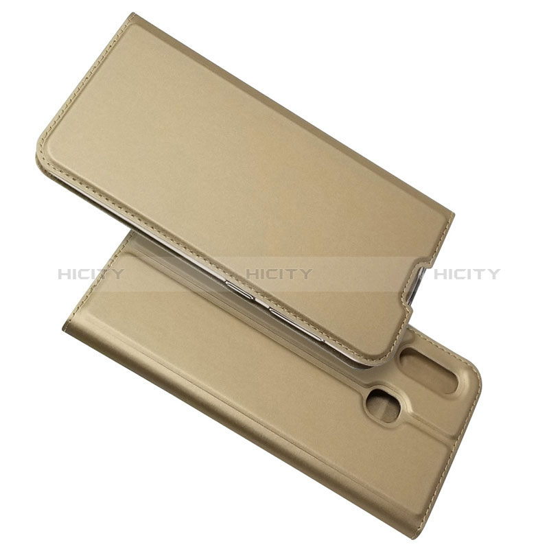 Handytasche Stand Schutzhülle Leder Hülle für Samsung Galaxy A20 Gold