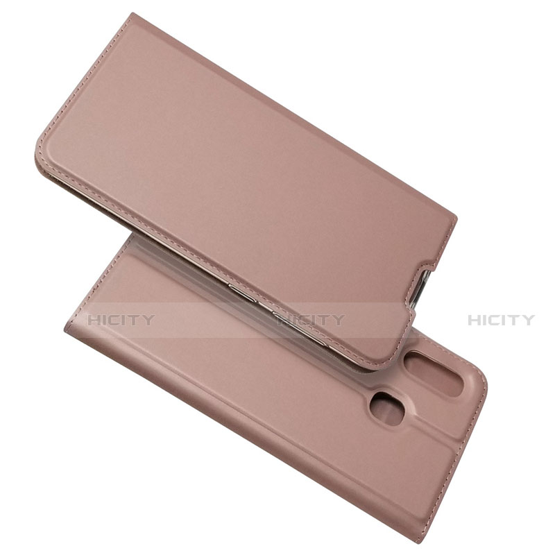 Handytasche Stand Schutzhülle Leder Hülle für Samsung Galaxy A30 Rosegold Plus