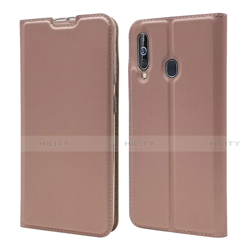 Handytasche Stand Schutzhülle Leder Hülle für Samsung Galaxy A60 Rosegold