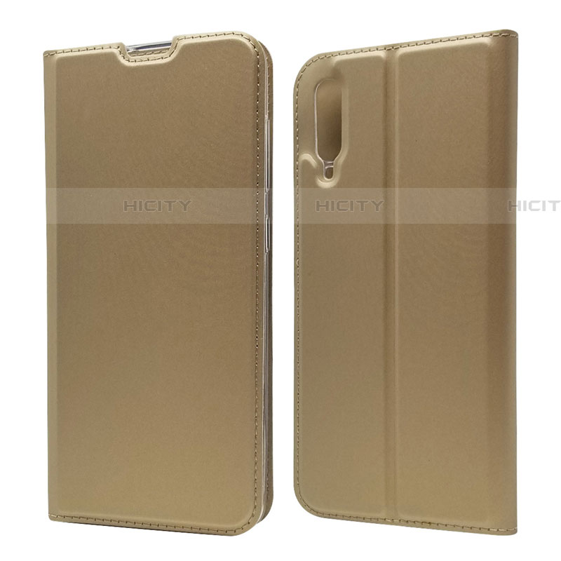 Handytasche Stand Schutzhülle Leder Hülle für Samsung Galaxy A70S Gold