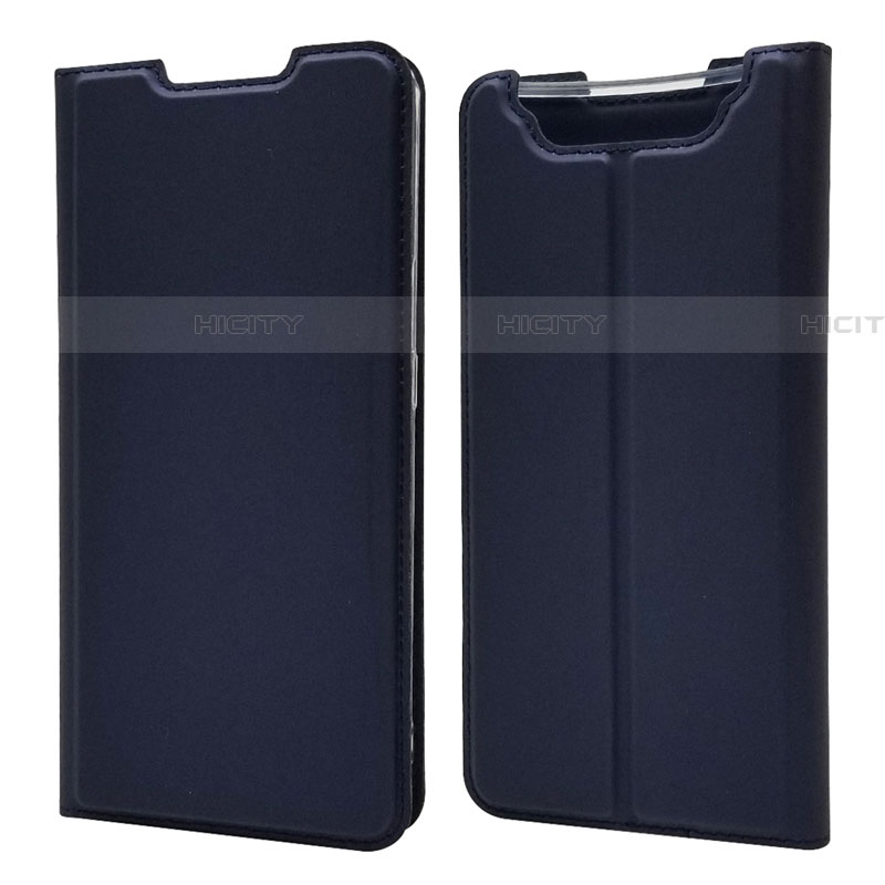 Handytasche Stand Schutzhülle Leder Hülle für Samsung Galaxy A90 4G Blau