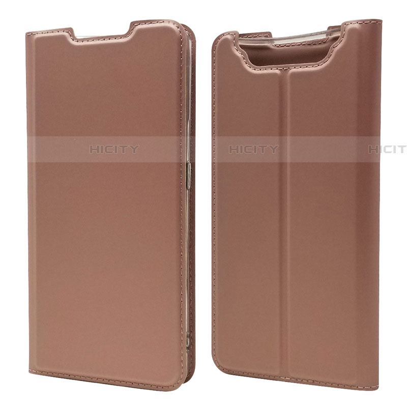 Handytasche Stand Schutzhülle Leder Hülle für Samsung Galaxy A90 4G Rosegold