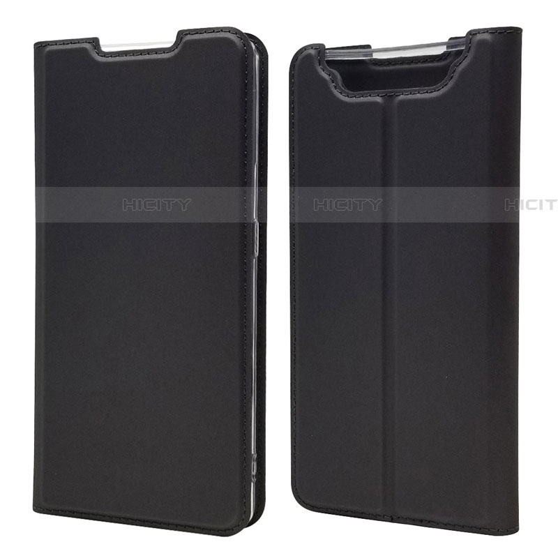 Handytasche Stand Schutzhülle Leder Hülle für Samsung Galaxy A90 4G Schwarz